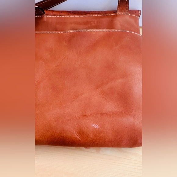 Patricia Nash Brown Crossbody Bag with Map Design - Picture 11 of 13